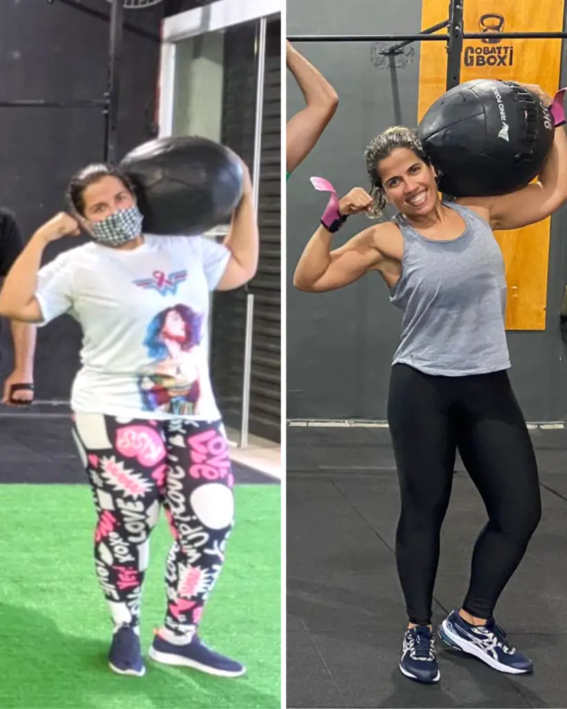 Antes e depois no Crossfit